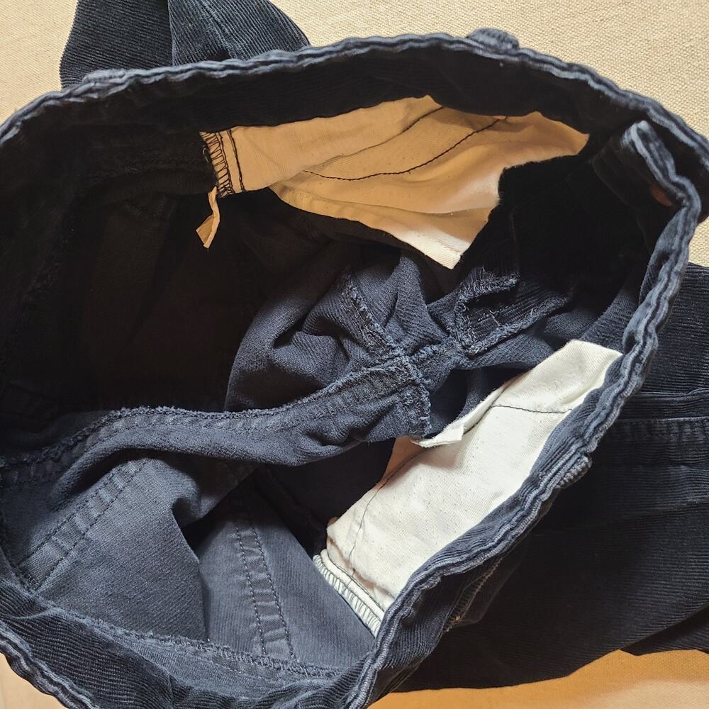 J Crew Favorite Fit Black Corduroy Pants Low Rise Skinny Fit Retro 90s Size 0T - Picture 9 of 15